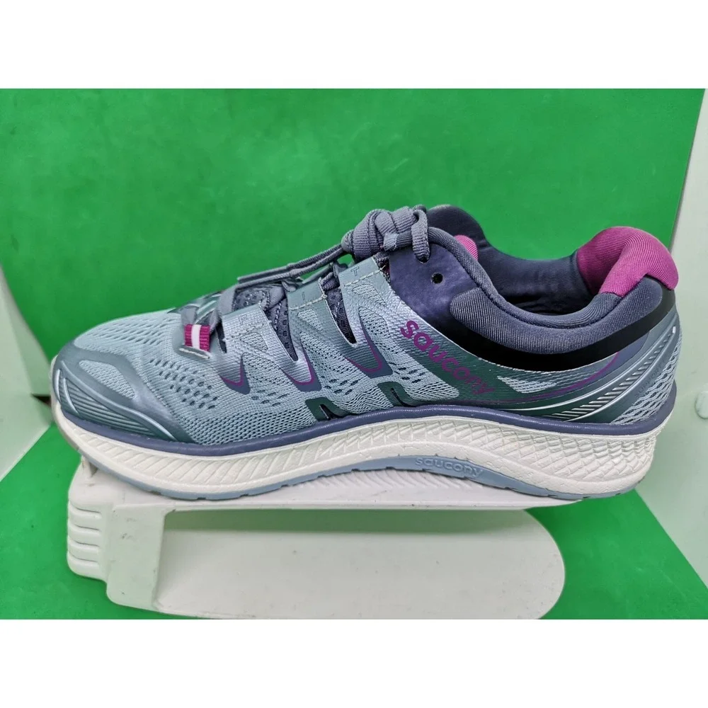 Saucony Triumph ISO 4 Women's Running Shoes Size 8.5 Fog Gray Purple S10413-1